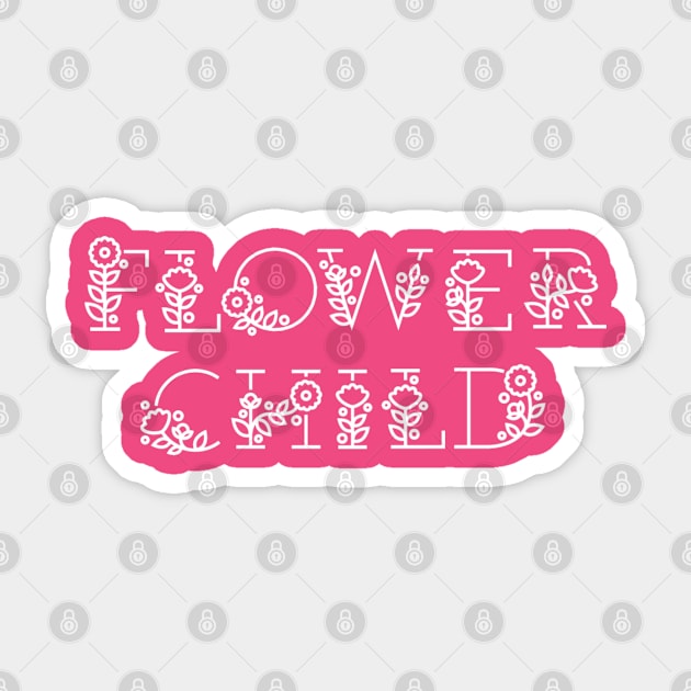 Flower Child Sticker by ElenaDanilo